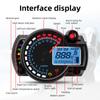 Universal Moto Dashboard LCD Digital Motorcycle Odometer Speedometer Meter Instrument Adjustable 0- 299 KM/H 7colors Backlight