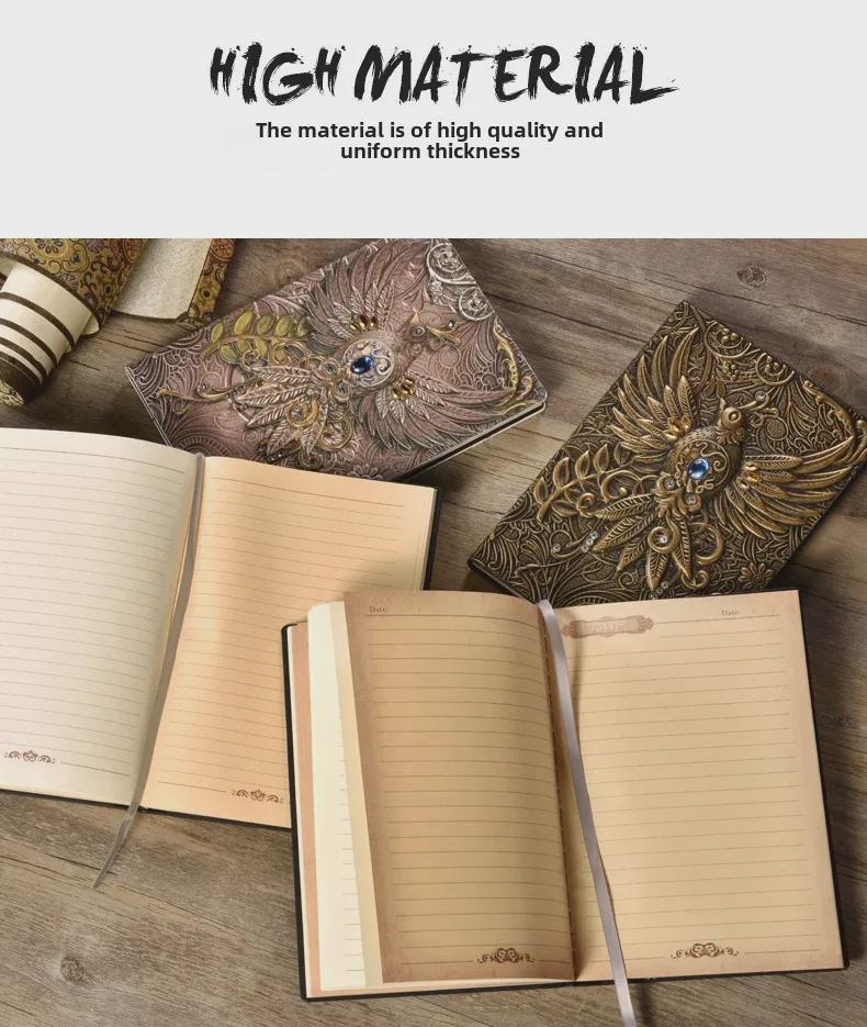 Phoenix Diamond European Retro PU Notebook & Travel Diary