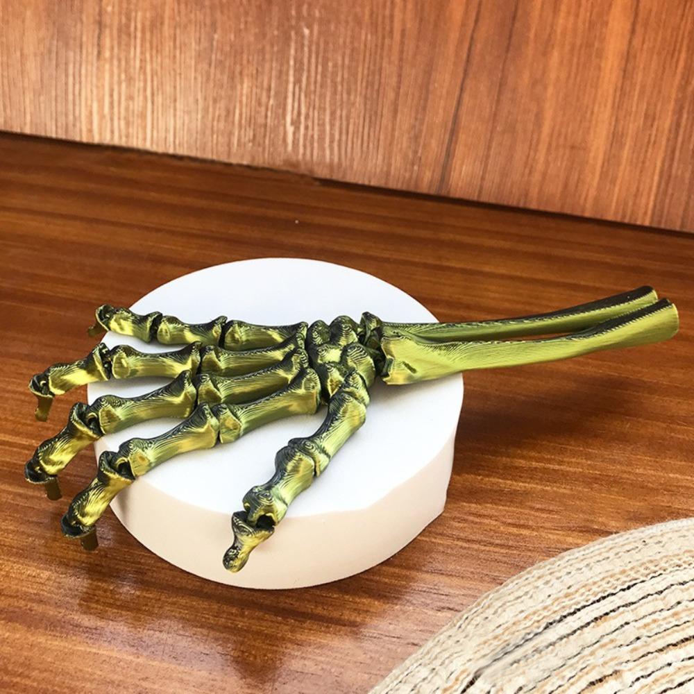 Spooky Movable Joint Skeleton Claw 3D Printed Human Skeleton Palm Model  Home Desktop Decor