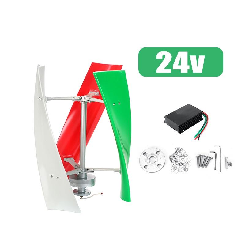 400W/600W/800W 12V/24V/48V Energy Windmill Lantern Vertical Axis Permanent Maglev Wind Turbine Generator with MPPT Controller