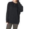 Nike Logo Knit Crew Neck Sweatshirt Women Tops Black DD5468-010