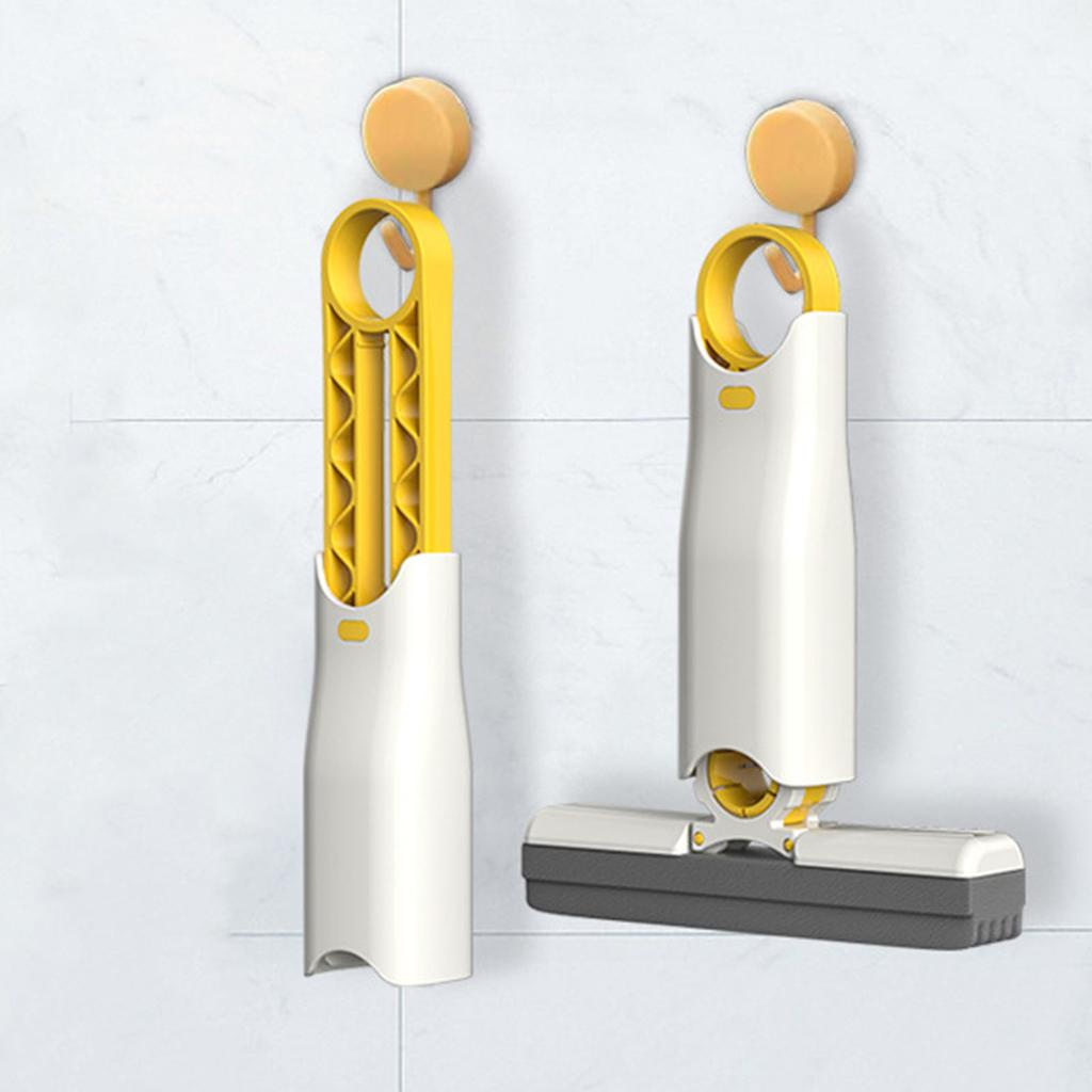 Portable Mop, Hand Wash Sponge Mop for Kitchen Bathroom Washbasin Tabletop