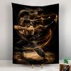 Bruce Lee Tapestry Wall Hanging, Martial Arts Legend Poster Art, Action Wall Decor for Bedroom Living Room Dorm