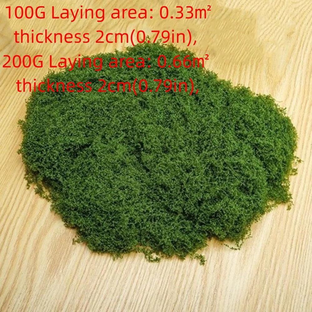 Polyester Artificial Moss Plants DIY Craft Realistic Texture Faux Preserved Moss No Watering No Fading Preserved Reindeer Moss