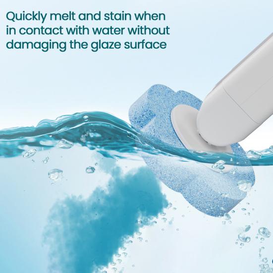 Jednorázová toaletní štětka Prodloužená rukojeť Silná čisticí tyč Třívrstvá struktura Čistič koupelny vany toalety