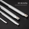L-Shaped Bent Rod Extension for Small, Medium, and Large Feiyue Power Levers, Chrome Vanadium Steel Socket Wrench Tool.