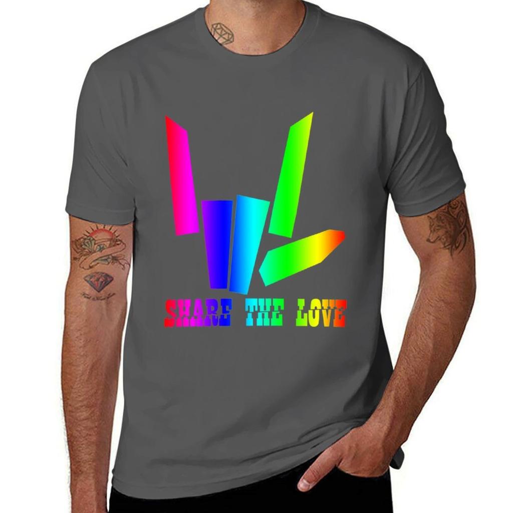 Teile die Liebe T-Shirt Feuchtigkeitsregulierendes Sport-T-Shirt