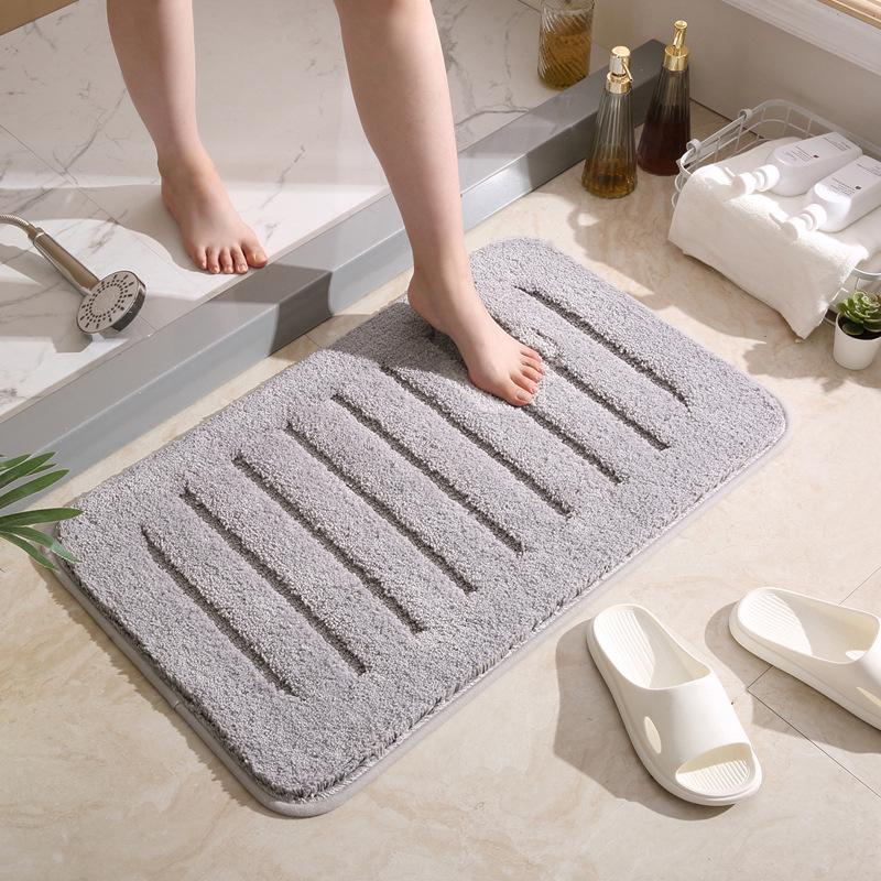 Thickened Non-Slip Bathroom Floor Mat – Quick Absorbent Soft Foot Pad for Entrance & Toilet