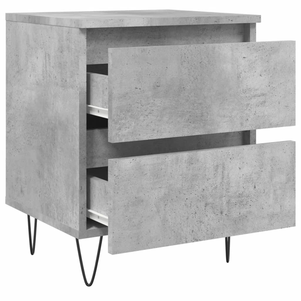 Nightstand Concrete Grey 40 x 35 x 50 cm Particleboard