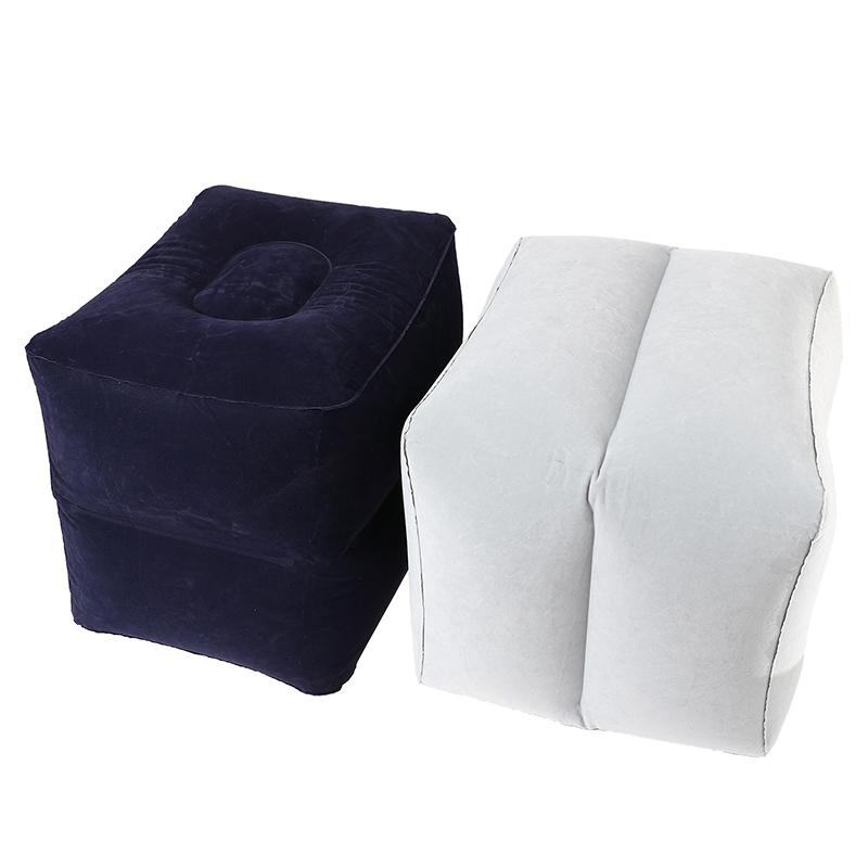 Reposapiés inflable de PVC para viajes, para niños, para dormir, en avión, autobús, con forma de gato