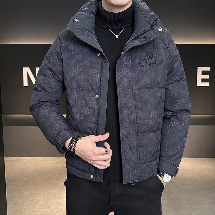 Men's 2025 Winter Trendy Printed Down Jacket - Lightweight, Thick & Stand Collar Outerwear