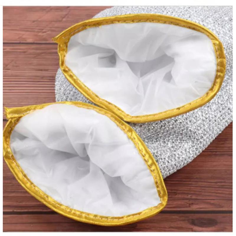 Steel Wire Lengthened Waterproof Heat Insulation Hot Proof Kitchen Thick Durable Dishwashing Gloves