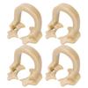 4pcs Resin Dental Dam Clamps Barrier Clip Dental Materials Tool Accessory for DentistL