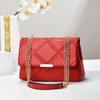 New Women's Bag Women's Quality Single Shoulder Crossbody Underarm Bag Candy Color Fashion Chain Small Square Bag