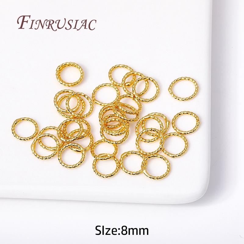 6/8/10/12MM Runde Verdrehte Geschlossene Ringverbinder Für DIY Schmuckherstellung Zubehör Zubehör für Schmuck Großhandel