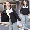 Outdoor Jacket New Small Color-blocking Hooded Casual Spring Autumn Waterproof Thin Short Women's Jacket