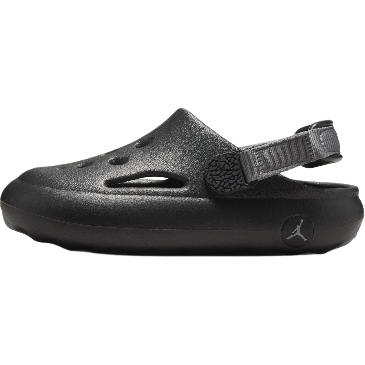 PS Jordan Hydrip Black Smoke Grey Kids Sandals HF5982-001 31