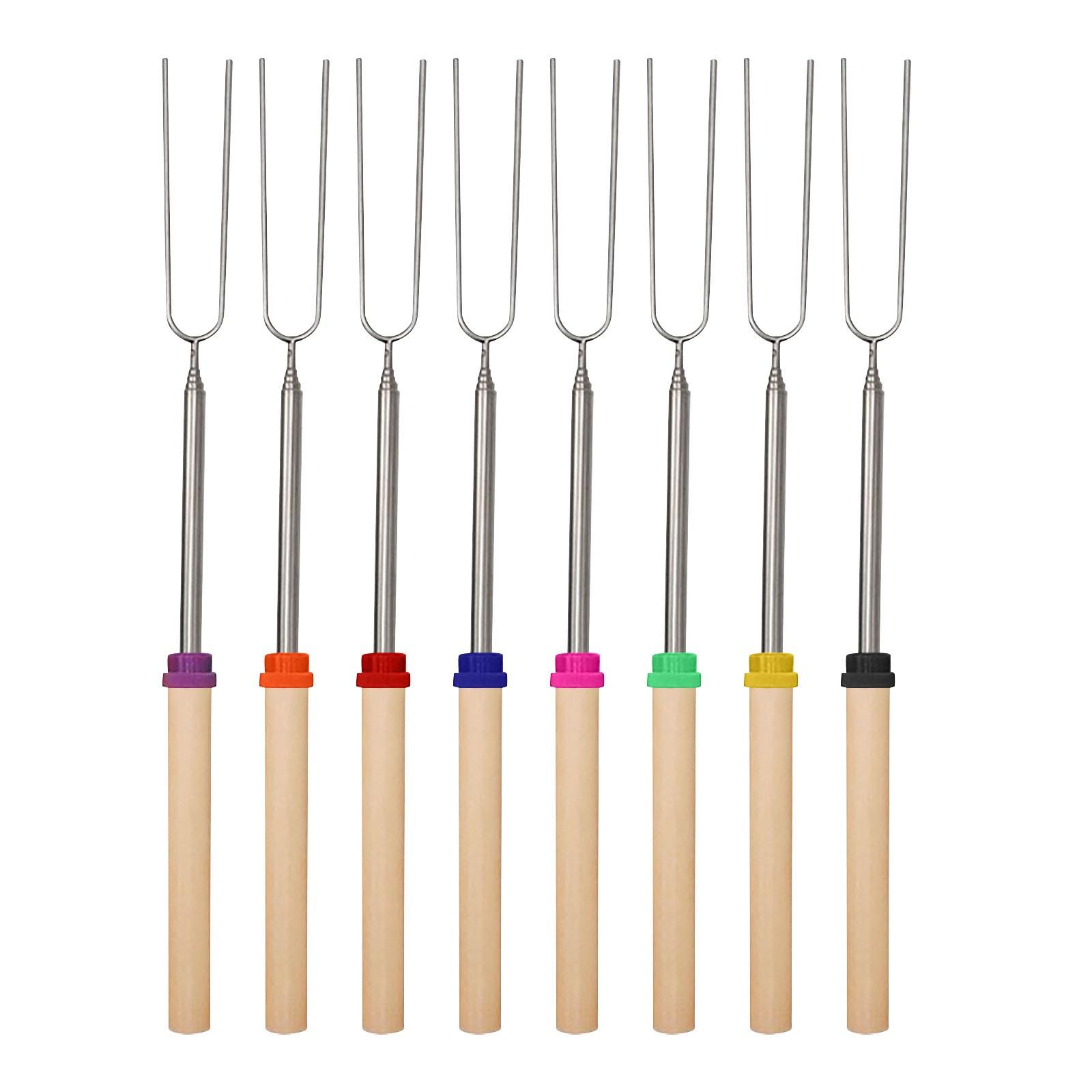 

5/8/12 шт. Висувна вилка для барбекю з нержавіючої сталі Вилка для барбекю для м яса на грилі One Size