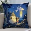 New T-TotoroS Kawaii Pillow Case Short Plush Sofa Decorative Gift Home Double-sided Printing Cushion