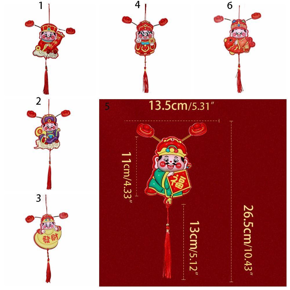 Cartoon Shaking Head God Pendant 3D Spring Festival Magnet  Refrigerator