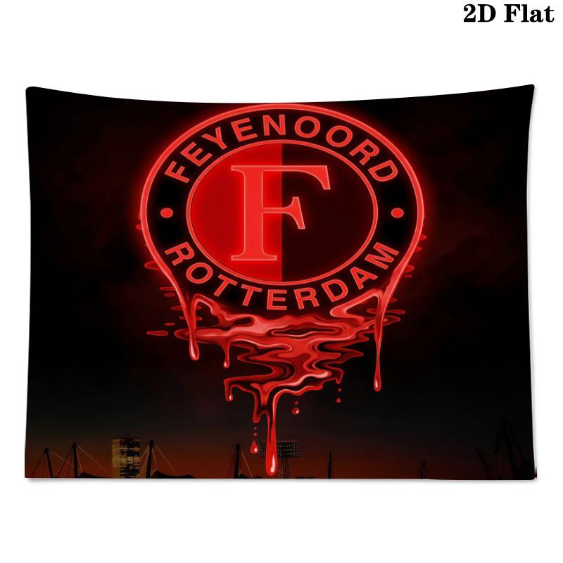 Tapestry z nadrukiem Feyenoord Rotterdam – Dekoracja ścienna do sypialni, akademików i wystroju domu
