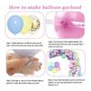 Macaron Pink Purple Blue Confetti Birthday Balloon Set Unicorn Children'S Birthday Party
