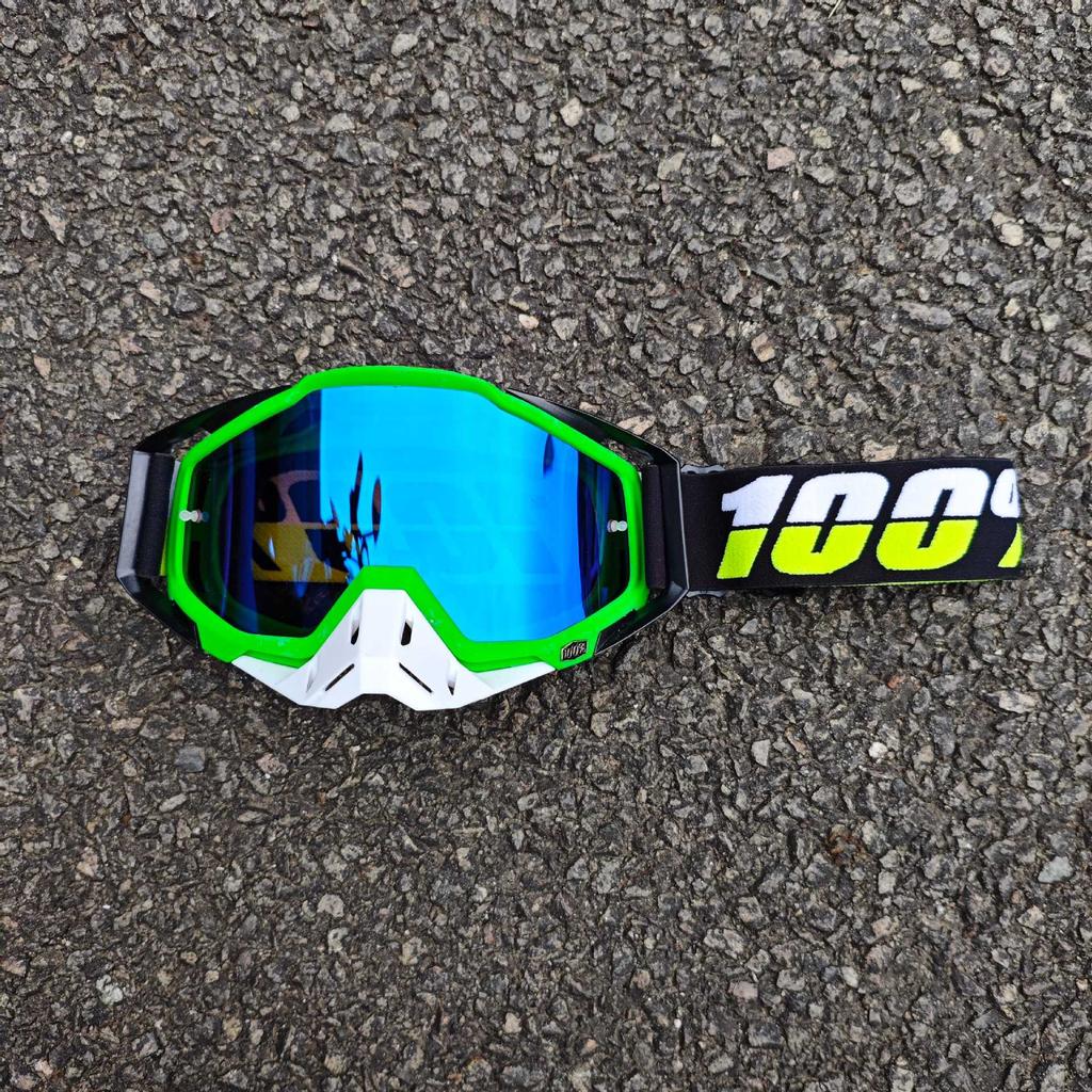 Occhiali da sole da moto classici per fuoristrada all'aperto 100% per la guida, occhiali protettivi per casco resistenti al vento e alla sabbia, equipaggiamento fresco per mountain bike