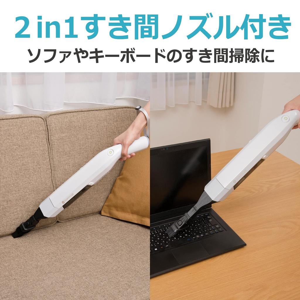 CCP Cordless Ultra-Light Stick Vacuum Cleaner, White, Lightweight, CM-DC95-WH