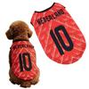 Vestă Tricou Fotbal pentru Animale de Companie Ușoară Respirabilă Material Moale Potrivire Confortabilă Design Fără Mâneci Potrivit pentru Câini Mici Medii Îmbrăcăminte Sport
