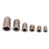50pcs M4 M5 M6 M8 M10 Zinc Alloy Screw in Type Hex Drive Threaded Insert Nuts Assortment
