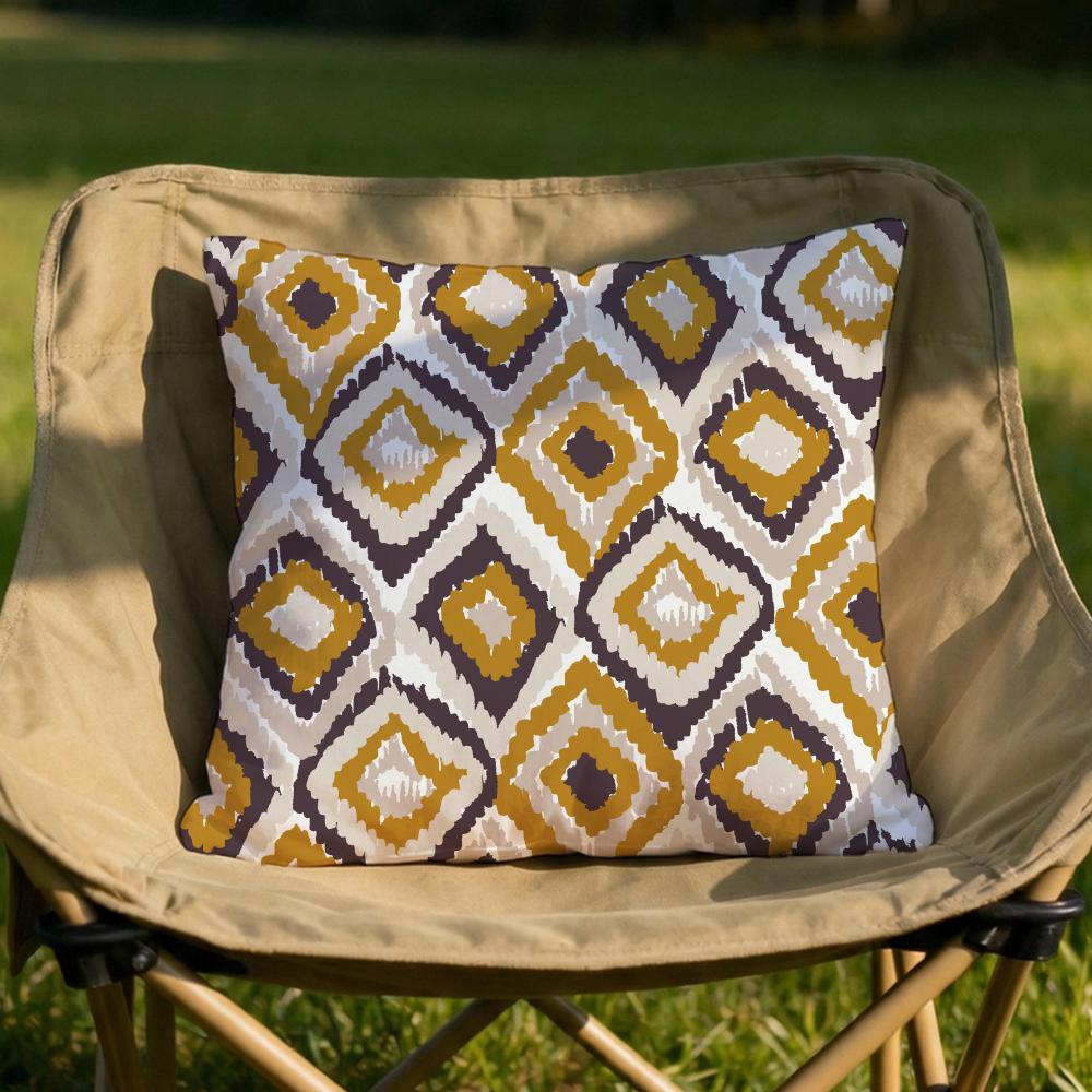 Bohemian Pattern Cushion Cover Soft Reversible  Durable Pillow Cover  MultiScene Use for Home  Car Daily Comfort