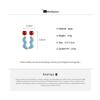 Vintage Color Block Resin Drop Earrings Women Irregular Wavy Dangle Earrings Fresh Cute Sweet Daily Wear Holiday Jewelry Gifts