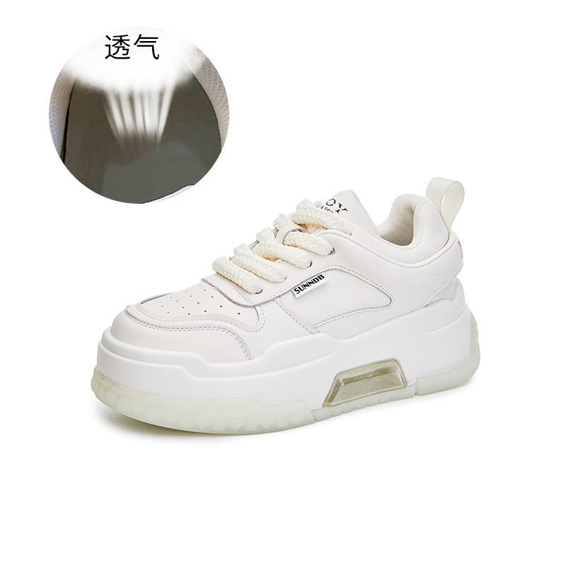 

Подошва на присосках, белые туфли, женские, 2025 весна, новая обувь на платформе, женская универсальная спортивная обувь, увеличивающая рост, женская обувь, повседневная обувь для скейтборда 40 бежевый