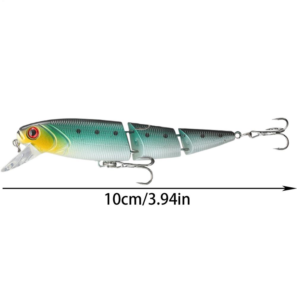 Gelenkiger Swimbait Mehrgelenkiger Künstlicher Hardbait Mit Drillingshaken Realistisch Langsam Sinkend Schwimmende Barschköder Für Forellen