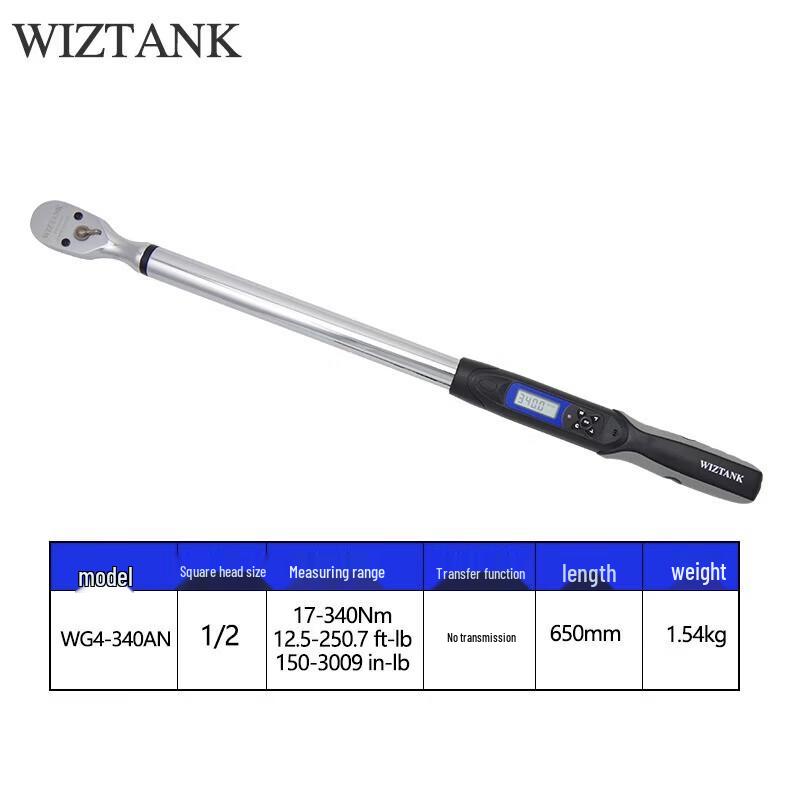 Chave de Torque Digital de Alta Precisão WIZTANK com Memória