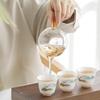 Elegant 7-Piece Mutton-fat Jade Ceramic Tea Set