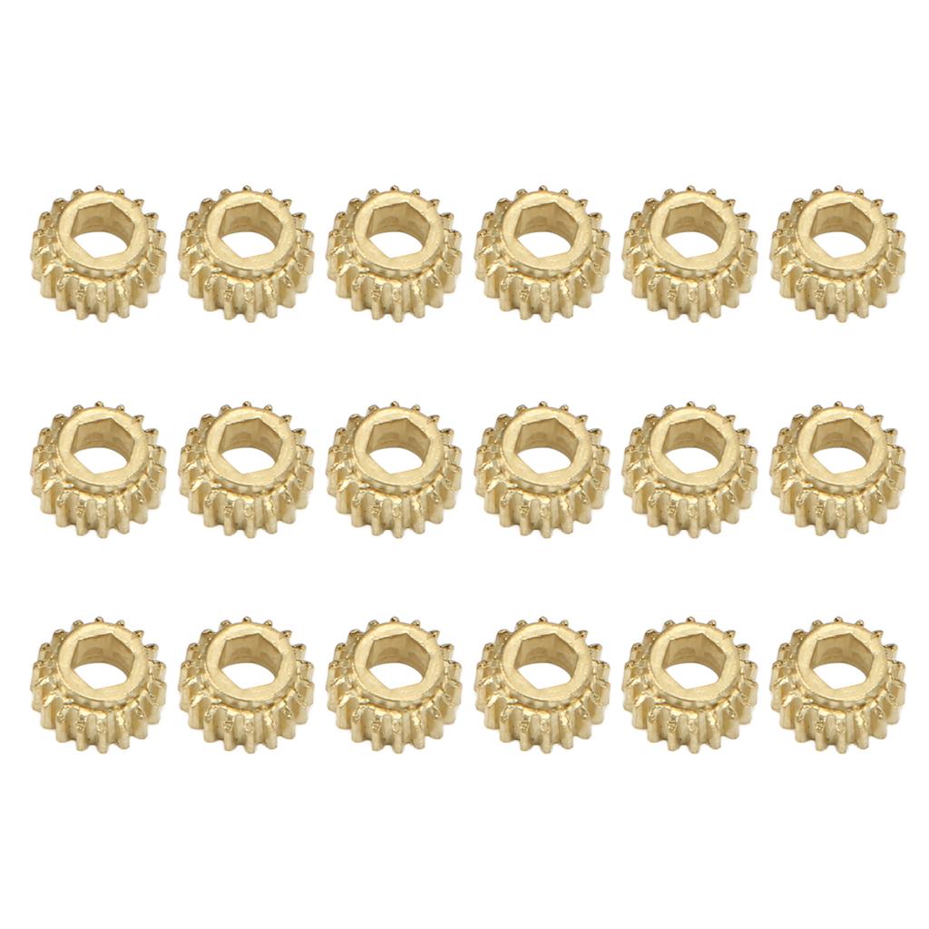 18Pcs Tuning Peg Gear Hex Hole Metal for Classical Guitar String Tuners Ratio 1:18