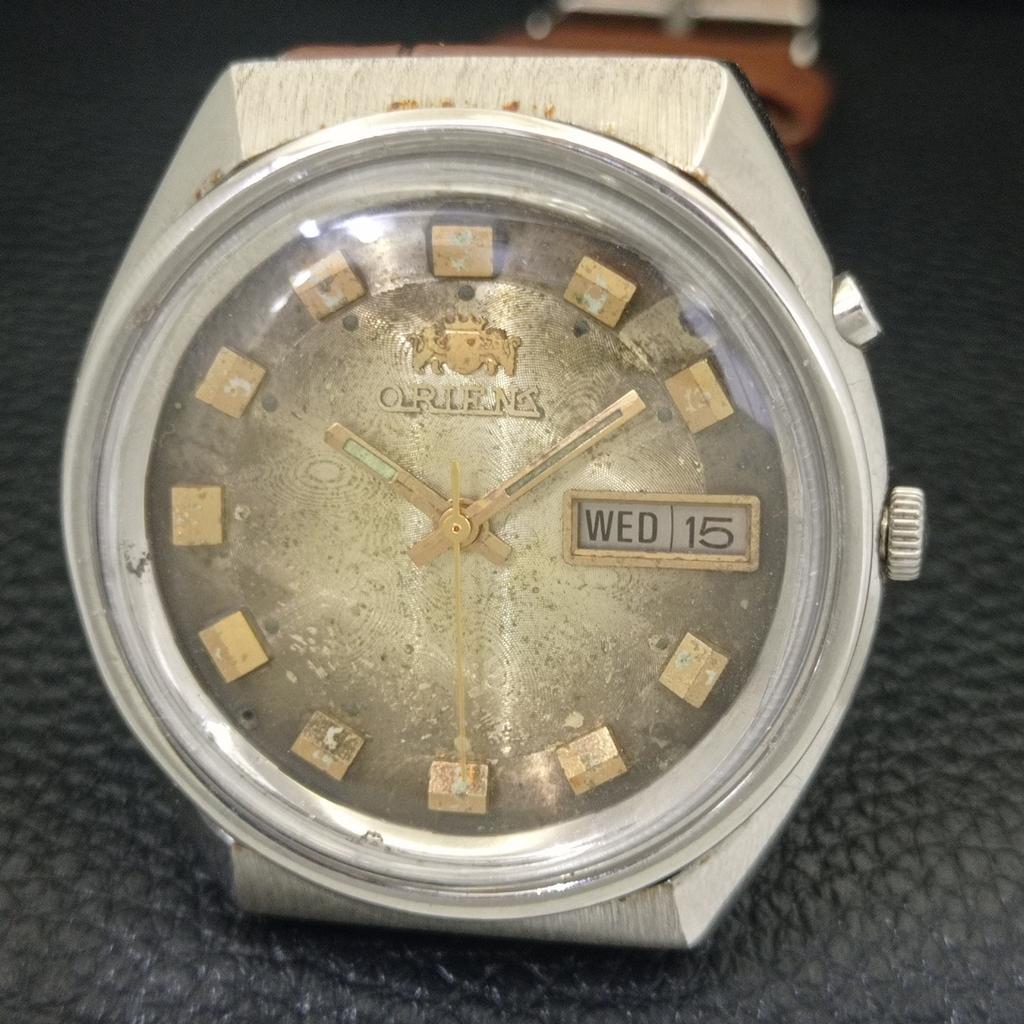 ORIENT AUTOMATIC JAPAN 46943 MENS VINTAGE ORIGINAL DIAL WATCH a703391-1