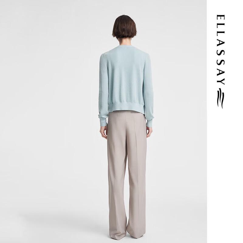 ELLASSAY Women's Half-High Collar Knit Sweater