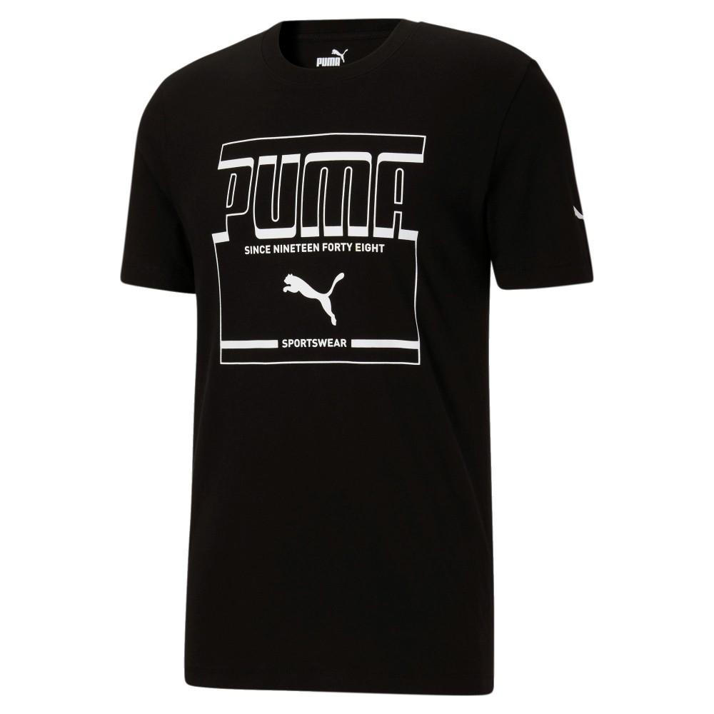 PUMA Graphic T Shirt Men s Black 846985-01 L/187