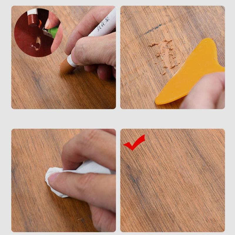 Waterproof Wooden Furniture Floor Repair Pen Damaged Scratch Repair Maker Repair Materials Wood Scratch Patch Paint Pen Dropship