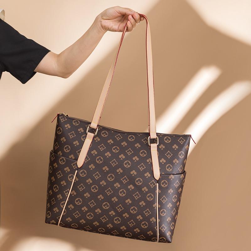 Bags women's bags new fashionable large-capacity tote bags with atmospheric texture handbags versatile single shoulder large bags trendy