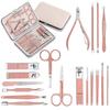 Manicure Tool Set with Case 18 In 1 Professional Personal Nail Care