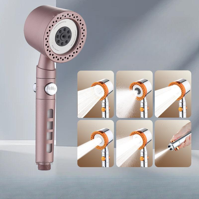 New Model Handheld Showerhead with Spray Nozzle Pressurized Filtered Skin-Friendly Chlorine Removal Household Shower Head