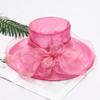 Damen Kentucky Derby Kirchenhut Kleid Fascinator Braut Organza Teeparty Hochzeitshut