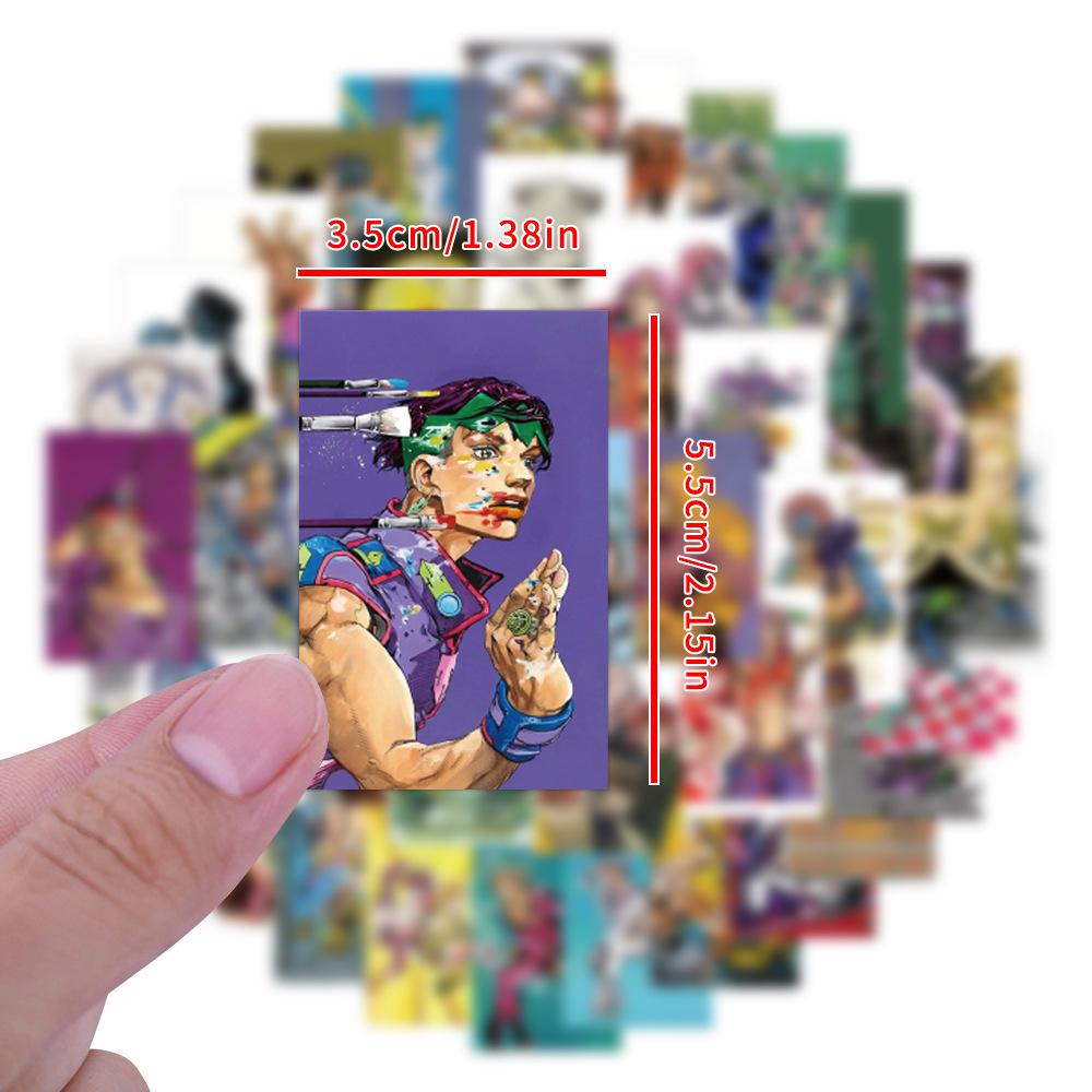 75-Piece JoJo's Bizarre Adventure Anime Sticker Set for Phones, Planners, Walls, and Desktops