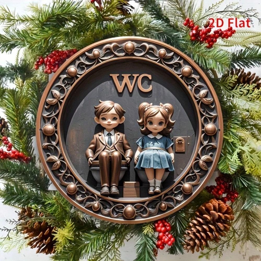 2D Metal Tin Sign, Wall Art Home Decor, Retro Plaque