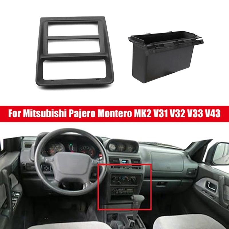 

Панель автомагнитолы MB623297 MB652134 Для Mitsubishi Pajero Montero MK2 V31 V32 V33 V43 чёрный