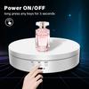 138mm electric rotating mirror display stand, 360-degree turntable,jewelry stand, rotating shooting, three speeds Christmas gift
