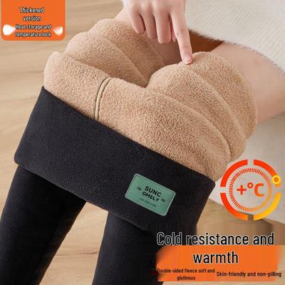 Women's High-Waist Double-Sided Fleece Lined Leggings